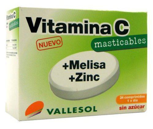 Vallesol Vitamin C Melisa Zinc 24 Comp Chewable