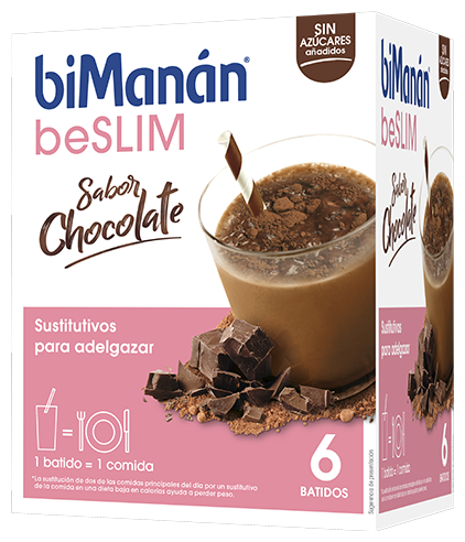 biMan&aacute;n BeSlim Chocolate Flavoured Shake 6 Envelopes