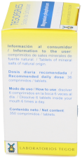 Magnesium Phosphorus Vitamin D6 Tegorsales Nº7 350 Tablets