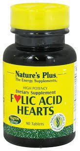 NaturesPlus Hearts Folic Acid - 90 Tablets