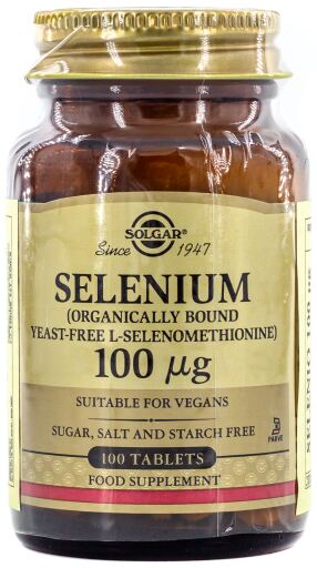 Solgar Selenium 100 g (Yeast-free) 100 Tablets