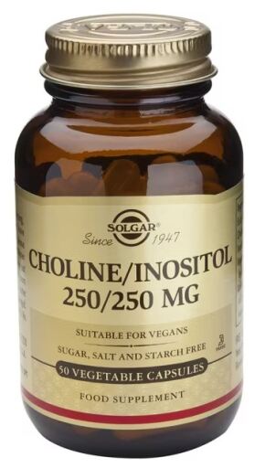 Solgar Choline Inositol 250/250 mg 50 Capsules