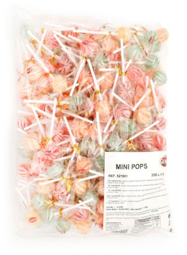 ASSORTED MINI POPS 200 units x 5 gr