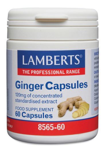 Lamberts Ginger 120 mg High Concentration 60 Capsules