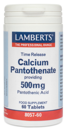 Calcium Pantothenate 500 mg with Vitamin B5 60 tablets