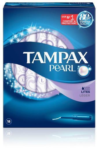 Pearl Lites Tampons 18 Count