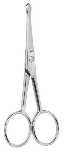 Tijera Punta Roma Straight, Chrome, 10.5 Cm