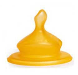 Rubber Wide Mouth Teat 6M + Medium