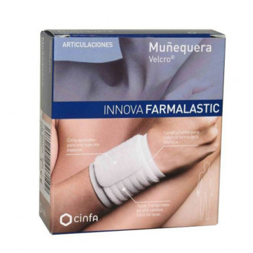 Cinfa Farmalastic Innova Velcro White T/GE Wristband
