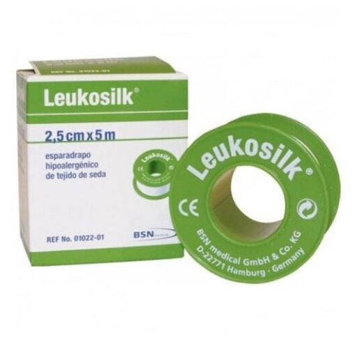 Leukosilk Silk Tape 2.5 cm x 5 m
