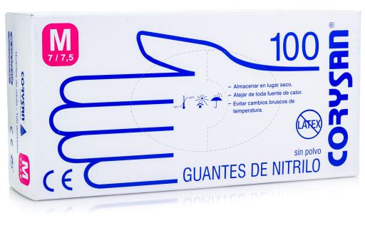Powder-Free Nitrile Glove Size M 100 Units