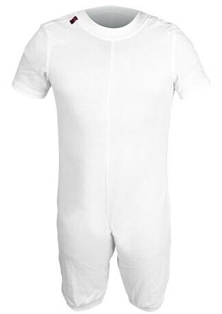 Sanitized Anti-Diaper Pajamas, All Short, White, S