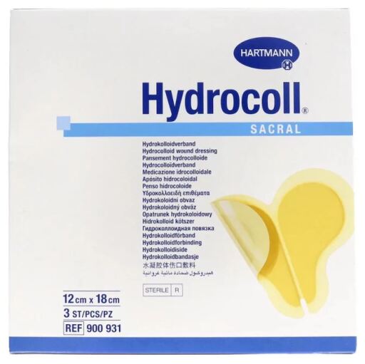 Hydrocoll Sacrall dressing 12x18 cm 3 Units