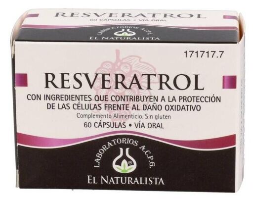 El Naturalista Resveratrol 60 Capsules