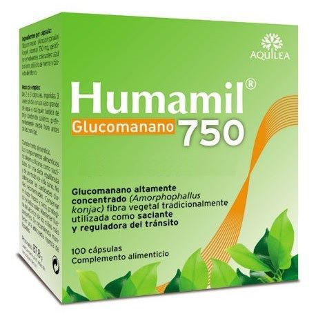 Humamil Glucomannan 100 Capsules 750 mg
