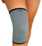 Closed knee brace