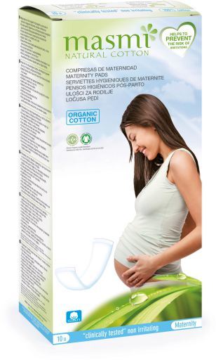 Masmi Maternity Pads 100% Cotton 10 units