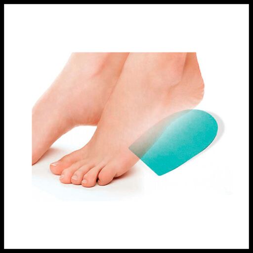 Heel pad with Comforsil fabric