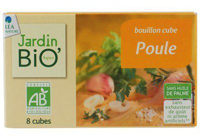 Jardin Bio Chicken bouillon cube 8 x 10 Gr