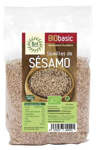 Sol Natural Sesame Seeds Natural Bio 500 gr