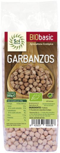Sol Natural Bio 500 gr Chickpeas