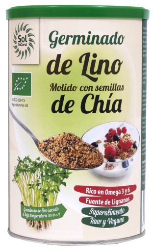 Sol Natural Ground Flax Sprouts with Organic Chia 500 gr