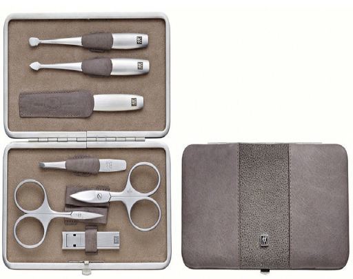 Case With Mouthpiece, Skin Legitimate, Taupe, 7 Pieces