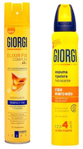 Elixir Fix Hair Spray 300 ml + Hair Mousse Curly Hair 200 ml