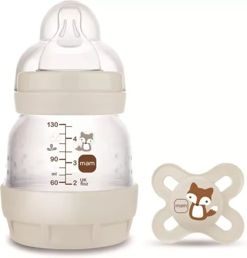 MAM Easy Start Anti-Colic Bottle 0 months 130 ml + Pacifier