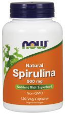 Natural Spirulina 500 mg 120 Capsules