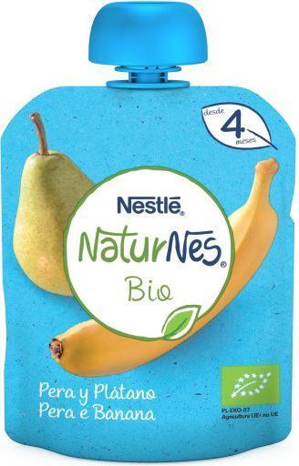 Naturnes Bag Bio Pear and Banana 4 Months 90 gr