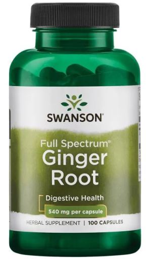 Ginger Root 540 mg 100 Capsules