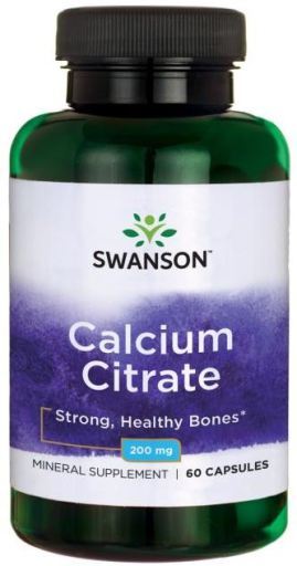 Calcium Citrate 200 mg 60 Capsules