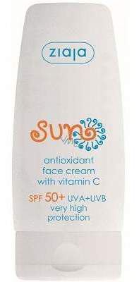 Ziaja SUN antioxidant facial cream SPF50+ with vitamin C 50 ml