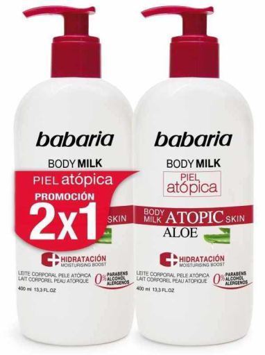 Aloe Atopic Skin Body Milk 400 ml + 1 Piece