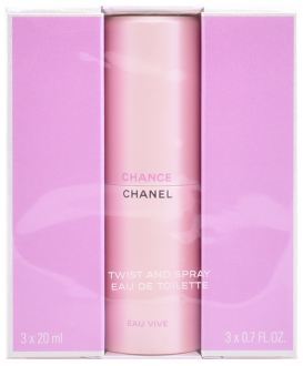 Chanel Chance Eau Vive Eau de Toilette Vapo Twist & Spray 3x20 ml