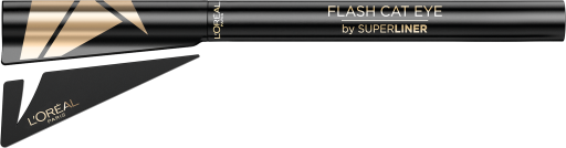 Superliner flash Cat Eye liquid eyeliner Black