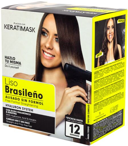 Be Natural Keramatisk Brazilian Straightening Kit 4 Steps