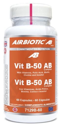 Airbiotic Vit B-50 Ab Complex 60 Capsules