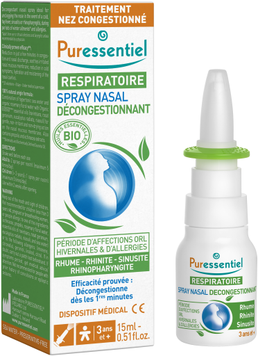 Puressentiel Decongestant Nasal Spray with BIO EO 15 ml