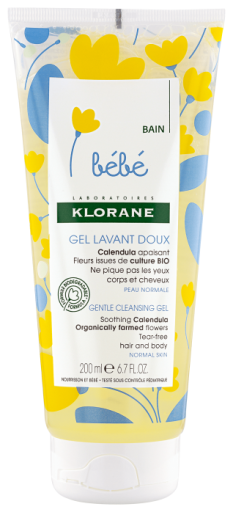 Klorane Gentle Baby Cleansing Gel 200 ml