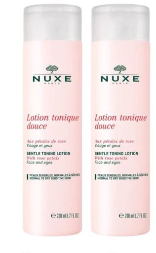 Loci&oacute;n T&oacute;nica Suave con P&eacute;talos de Rosa 2 x 200 ml