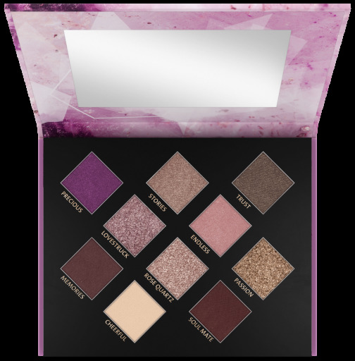 Crystallized Rose Quartz Shadow Palette 010