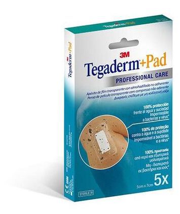 3M Tegaderm+Pad Dressings 5x7cm 5 Units