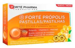 Propolis Honey to Soothe the Throat, Honey Flavor, 24 Lozenges