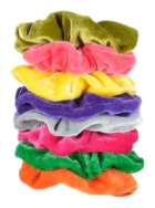 Color Scrunchie Hairband Velvet 8 units