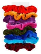 Color Scrunchie Hairband Velvet 8 units