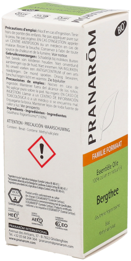 Pranarom Organic Wintergreen Essential Oil