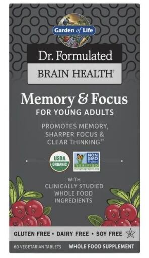 Dr Formulated Memory and Focus For Young Adults 60 Tablets
