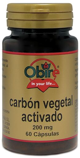 Charcoal 200 mg 60 Capsules